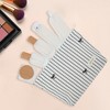Unique Bargains Lightweight Clutch Plaid Bow Embroidery Makeup Bag 1 Pc - 4 of 4