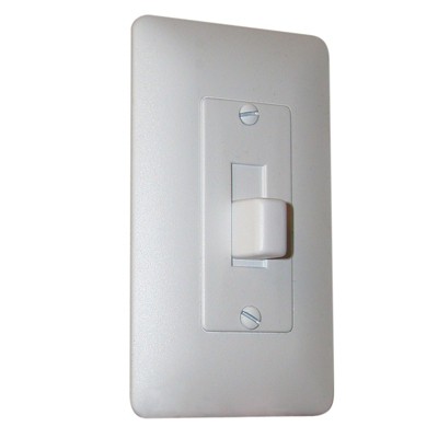 White 1-Gang Toggle Switch Wall Plate