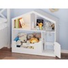 Whizmax 2-Tier Kids Bookshelf - Wooden Toy Storage Organizer with Motion Sensor Light, Book Rack for Bedroom, Classroom & Playroom - 2 of 4