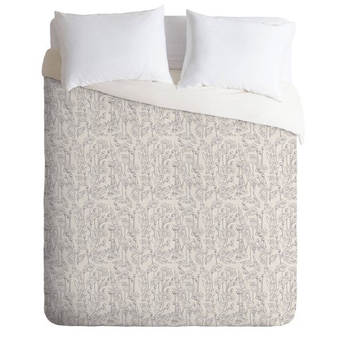 Holli Zollinger Poppy Duvet Set Gray - Deny Designs : Target