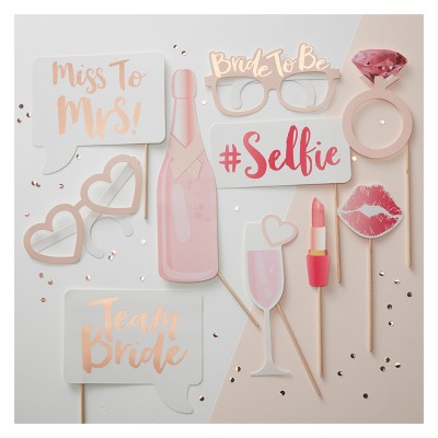 10ct Hen Party Photo Booth Props : Target