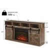 GlasFlength TV Stands and Consoles Modern Minimalist TV Stand with Open Storage for Living Room Brown,58”*15.5”*29.4" - 3 of 4