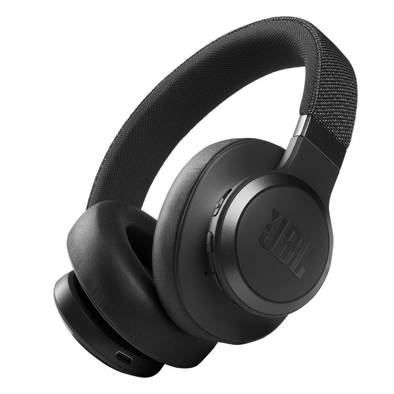 JBL Live 660NC Wireless Over-Ear Noise Cancelling Headphones (Black), 1 of 15