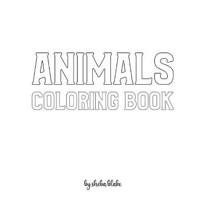 Animals with Scissor Skills Coloring Book for Children - Create Your Own Doodle Cover (8x10 Softcover Personalized Coloring Book / Activity Book)