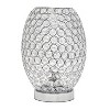 Lalia Home 11" Glamorous Round Crystal Uplight Vase Table Lamp Chrome - 4 of 4