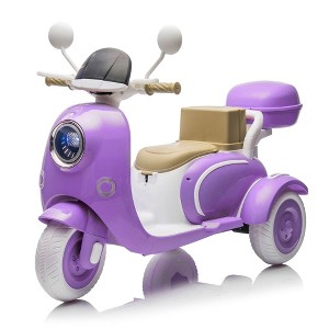 Whisen Kids Ride On Level Up Two-Seater Motorcycle, Portable Storage Hooks & Oversized Trunk, Gift For Kids 3-6 - 1 of 4