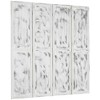 HOMCOM 5.5' Tall 4-Panel Room Divider and Folding Privacy Screen, Privacy Divider, Partition Wall for Indoor Bedroom Office Living Room, White - 4 of 4