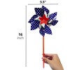 4E's Novelty Patriotic Pinwheels 24 Pack - Wind Spinner American Flag Theme, July 4th Decorations, Perfect for Parties and Outdoor Decor - 2 of 4
