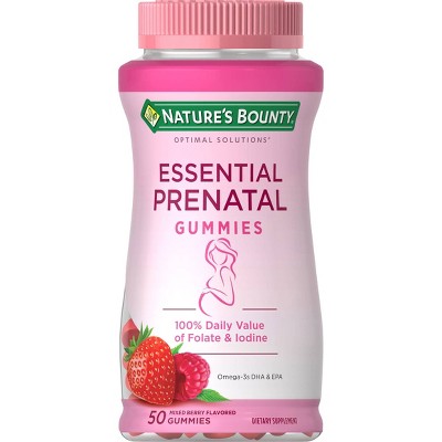 Nature's Bounty Optimal Solutions Prenatal Gummies - Strawberry - 50ct