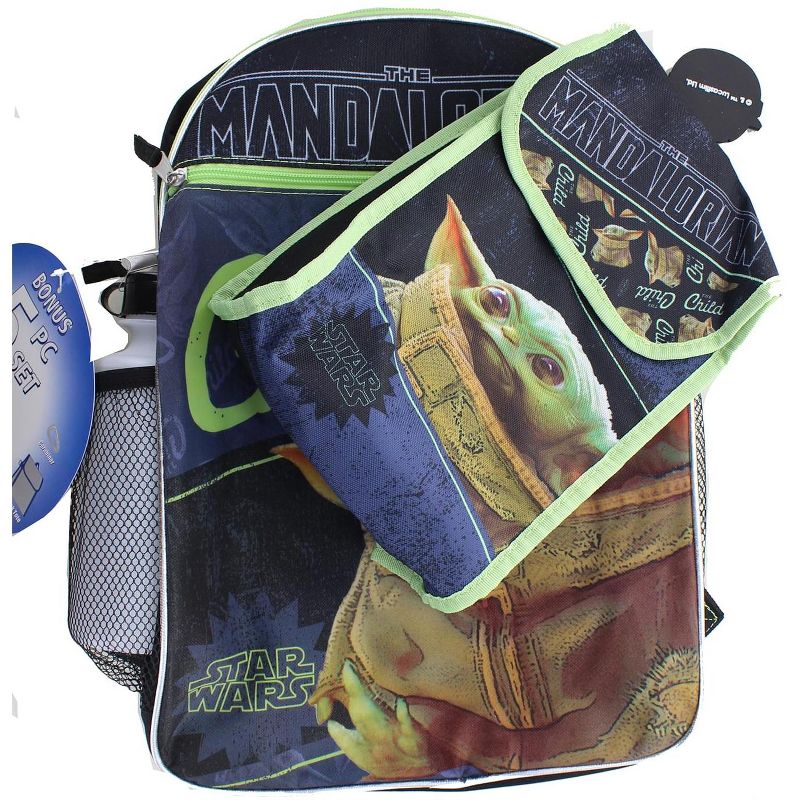 Fast Forward Star Wars The Mandalorian The Child 16 Inch Backpack 5-Piece Se, 2 of 4