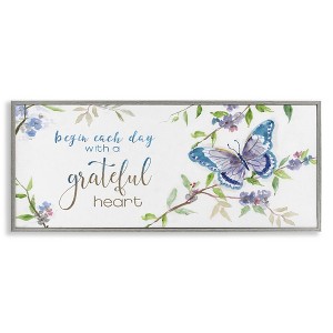 Stupell Industries Begin Day with Grateful Heart, 24" x 10" - 1 of 4