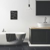 Stupell Industries Best Bathroom Five Star Black Funny Word Design Wall Plaque Art - 2 of 4