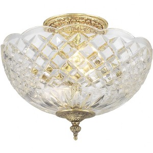 Crystorama Lighting 2 - Light Flush Mount in  Olde Brass - 1 of 1