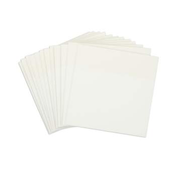 Paper Junkie 12 Pack Transparent Sticky Notes, Self-Stick Pads, White, 3x3 In, 600 Sheets