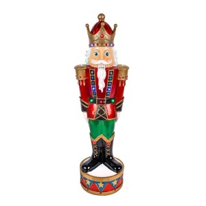 36 in Nutcracker Decoration with Multicolor Lights - 1 of 4