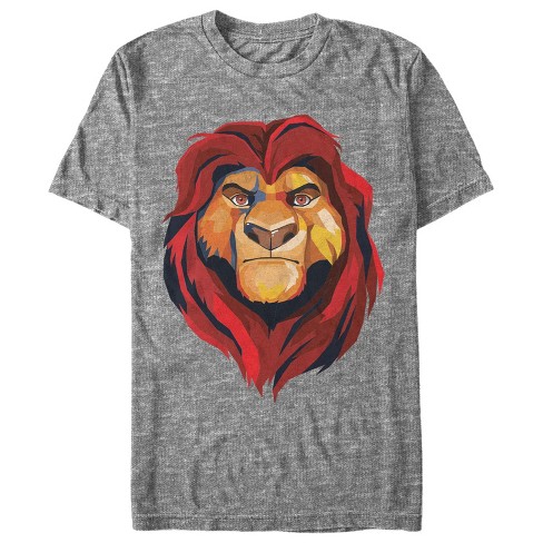 Men's Lion King Geometric Mufasa Portrait T-shirt : Target