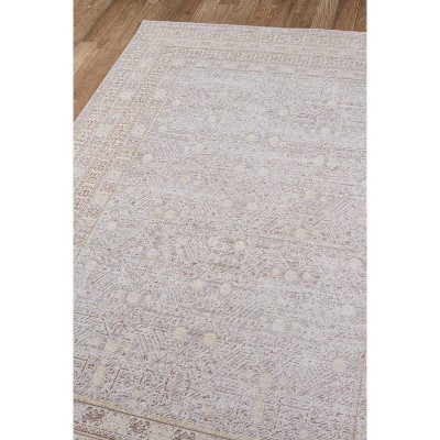 Braided Gray Synthetic 4'x6' Stain-Resistant Rectangular Rug