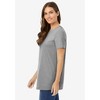 Woman Within Women's Plus Size Perfect Crewneck Tunic - 4 of 4