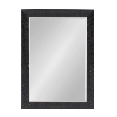 29.7" x 41.7" Reyna Rectangle Wall Mirror Black - Kate & Laurel All Things Decor