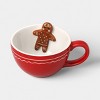 13 fl oz Christmas Stoneware Gingerbread Peek-a-boo Mug - Wondershop™ - 3 of 4