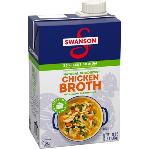 Organic Broth, Chicken - Low Sodium, 48 fl oz at Whole Foods Market
