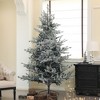 Whisen 7.5FT Nordic Pine Artificial Christmas Tree with 1218 Snow Flocked Tips, Foldable Metal Stand - Green - 2 of 4