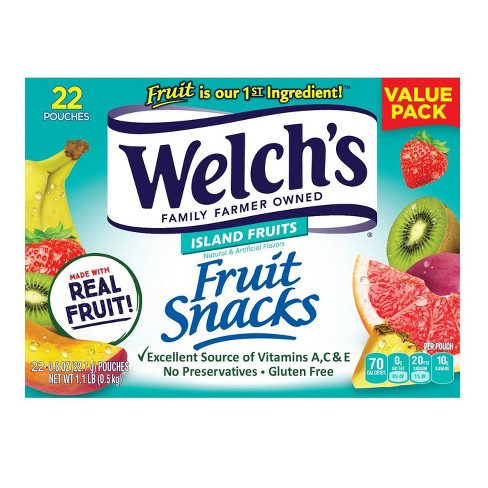 WELCH'S Fruit Snacks Island Fruits - 17.6oz/22ct - image 1 of 4