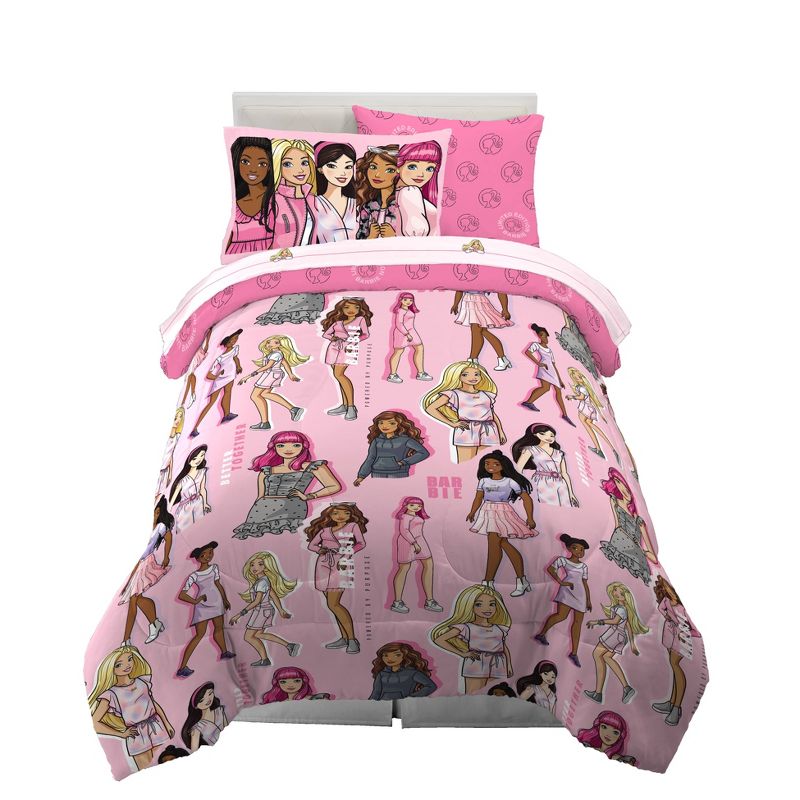 Twin Barbie Kids&#39; Bedding Set, 1 of 13