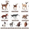10pcs Forest Animal Toys Figures, Realistic Woodland Creatures Figurines, Plastic Animals Miniature Toys Cake Topper - 2 of 4