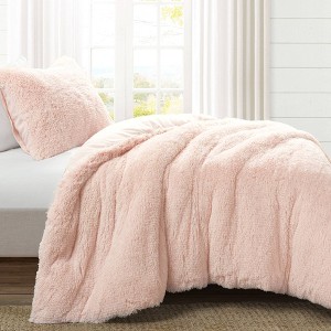 Emma Faux Fur Comforter Set - Lush Décor - 1 of 4