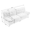 96"W Loveseat Cloud Sofa, Upholstered Sofa Couch 4L -ModernLuxe - image 3 of 4