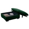 VYNXARIA Ottomans and Benches - Dark Green Corduroy Footrest for 2, 3, and 4 Seater Sofa Combinations - 4 of 4