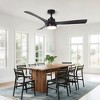Parrot Uncle 52" Black Modern LED Ceiling Fan with Remote and Light - 3 of 4