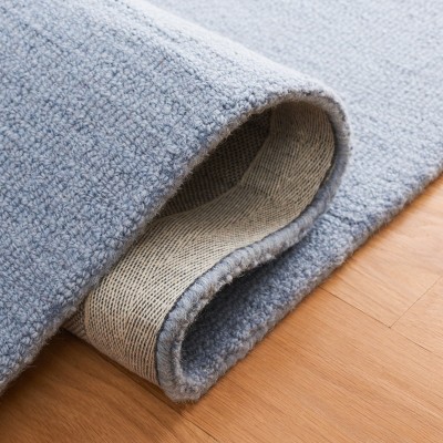 Ivory and Blue Hand-Tufted Wool Kids Area Rug 3' x 5'