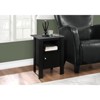 FONTOI Rectangle End Table, with Storage Space, Side Table, Nightstands for Living Room Bedroom, Brown&Gray, 17.25"*24.25"*14" - 2 of 4