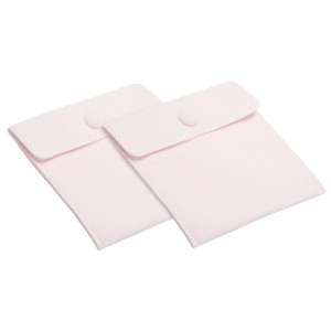 Unique Bargains Velvet Snap Button Dense Stitches Jewelry Bag 2 Pcs - 1 of 4