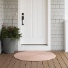 Colonial Mills Ibiza Woven Chevron Doormats - Vermillion 55” x 55” - 2 of 3