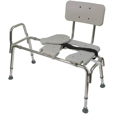 DMI Transfer Bench Sliding Shower Chair - HealthSmart