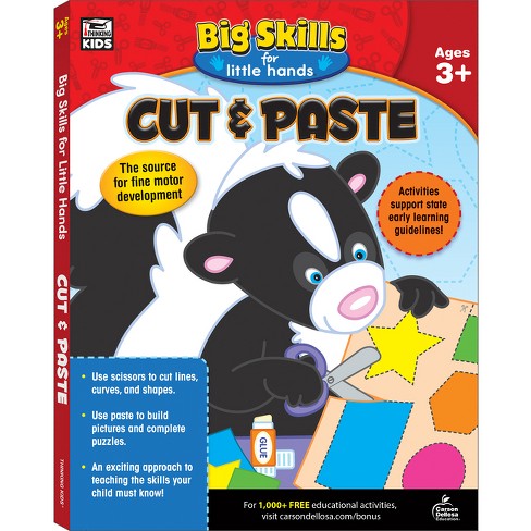 Dino: Preschool Cutting and Pasting - Scissor Skills with Dino : FUN CUT  and PASTE PRESCHOOL SKILLS-Coloring-Cutting-Gluing-Tracing! Safety Scissors  Practice ActivityBook for Kids Ages 3-5. Kindergarten First  Activities-Educational Animals Coloring
