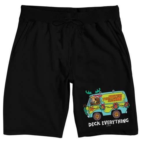 Scooby Doo Deck Everything Men’s Black Sleep Pajama Shorts