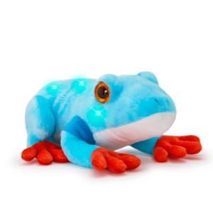 FAO Schwarz 10" Glow Brights Dart Frog Plush - Blue - 1 of 4