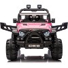 Jojoka 12V Kids Ride-On Truck Car, Battery Powered Vehicles with Remote, Bluetooth Music, LED Lights, Spring Suspension - 2 of 2