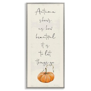 Stupell Industries Autumn Beauty Inspirational Phrase, 13" x 30" - 1 of 4