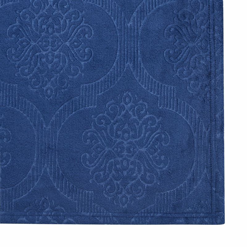 Kate Aurora Ultra Soft & Plush Ogee Damask Fleece Throw Blanket Covers - 50 in. W x 60 in. L, 3 of 6