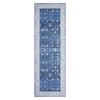 Washable Vintage Floral Rug Non Slip Low Pile Rug Soft Retro Throw Floor Cover Foldable Indoor Carpet for Living Room Bedroom Playroom Nursery - 4 of 4