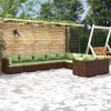 vidaXL Garden Lounge Set Brown PE rattan Large Modular - 2 of 4