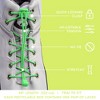 The Original Stretchlace Quick Lock No-Tie Elastic Shoelaces – Green Adjustable Shoe Laces (1 Pair) - 4 of 4