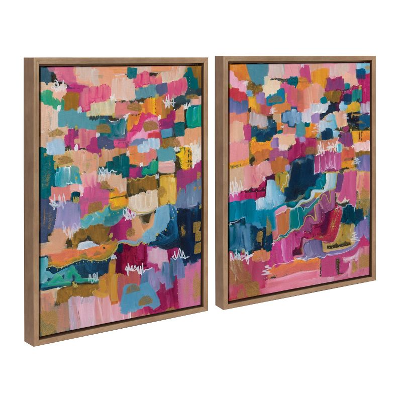 Kate &#38; Laurel All Things Decor (Set of 2) 18&#34;x24&#34; Sylvie Applause Framed Wall Arts by Leah Nadeau Gold, 3 of 8