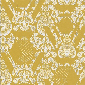 Geo Damask Yellow Geometric Paste the Wall Wallpaper - 1 of 4