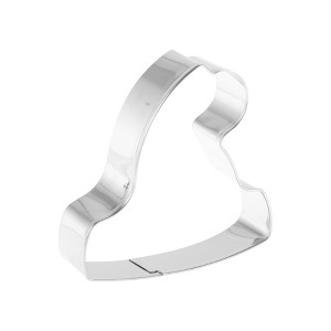 Unique Bargains Pastry Cutter Christmas Hat-Shaped Dishwasher Safe Stainless Steel Silver Tone 1Pcs - 1 of 4